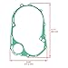 Caltric Clutch Cover Gasket Compatible with Yamaha V-Star 1100 Xvs1100 Xvs 1100 Custom 1999-2009