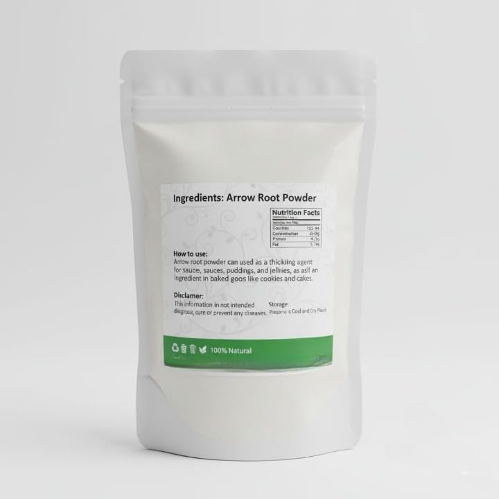 FRESH Arrow Root Powder,(50grams) Kooya, Koova Podi, (Pack of 1 X 50gm)