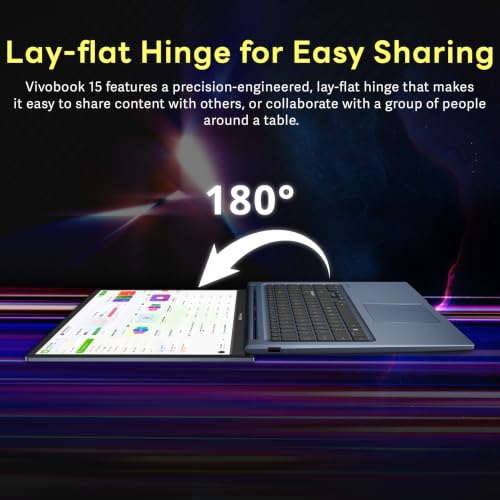 Image of ASUS Vivobook 15.6 inch FHD Business Laptop, Intel Core 3 100U, 8GB DDR5, 1.12TB Storage (128GB SSD + 1TB Docking Station Set), Intel Graphics, Number Pad, 720p Webcam, Wi-Fi 6, Win 11 Pro, Quiet Blue