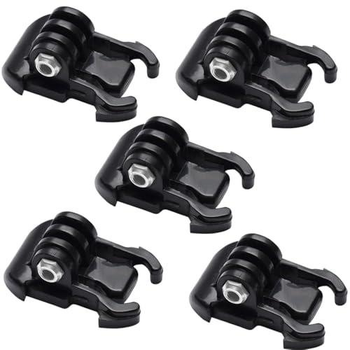 Image of Action Pro Quick Release Basic Mount with Screw, Compatible with GoPro 13 /12 /11 /10 /9 /8 /7 /6 /5 /4 /3+ /3, SJCAM, Yi, Insta360, Eken, Noise Play & Other Action Cameras (Pack of 5)