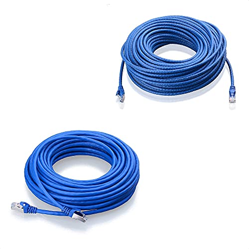 Cable Ethernet Cat6 de 100 pies Azul y Cat6A de 50 pies