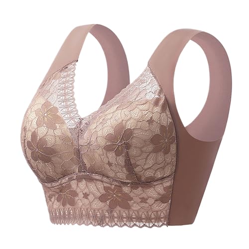 Soporte sin tirantes para garganta sin tirantes para garganta abierta delante bustier clásico cómodo acolchado con correas ajustables sin almohadillas y sin armaduras, soporte de garganta push up