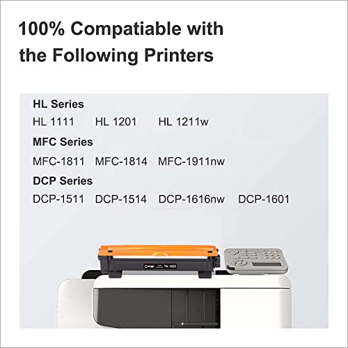 Image of QUINK Toner Cartridge TN-1020 for Brother HL-1111, HL-1201, HL-1211W, DCP-1511, DCP-1514, DCP-1601, DCP-1616NW, MFC-1811, MFC-1814, MFC-1911NW (TN 1020 Cartridge)