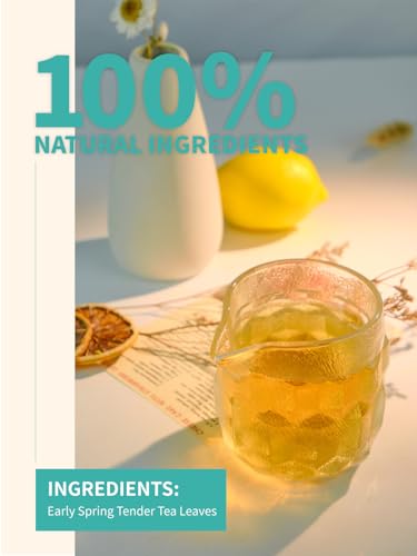 TeeLux Weißer Tee Beutel 100 Stück, Vegan, Rein Natürlicher Weißer Tee, Reich an Antioxidantien, Biologisch Abbaubare Teebeutel