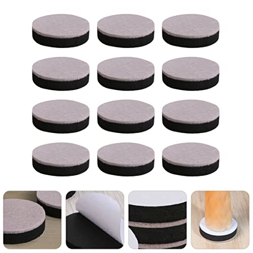 Bienka 1 Set 12Pcs Table Protectors Scratch Slip Furniture Protection Floor Adhesive Resistant Feet Cabinet Non- Self Chairs Leg Chair For Flooring Wood Grippers Hardwood Pads Practical Felt #TOP1