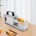 BANLICALI Potato Spiral Cutter, 3 in 1 Electric Potato Twister Curly Fries Potato Cutter with Handle, Stainless Steel Potato Spiral Slicer for Homes Restaurants Silver 40W 110V