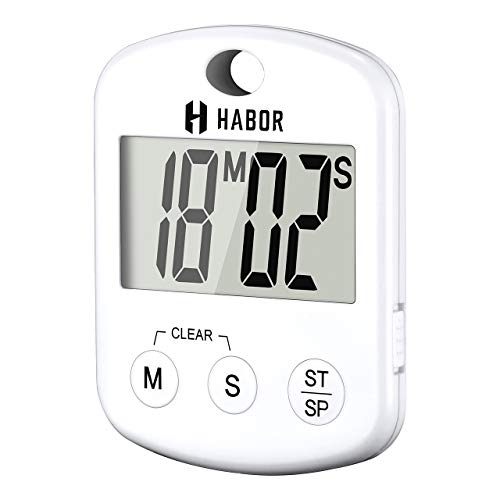 Buy Habor Digital Cooking Timer, Large LCD Screen Kitchen Timer with