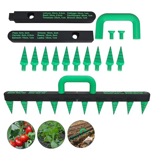 Seed Spreader Tool - 10-Hole Adjustable Detachable Seed Spacer, Handheld Seed Planter Tool Lightweight Planter for Vegetables, Mini Seed Dispenser Gardening Tools for Small Seeds