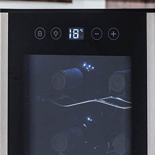 Adega Climatizada, ACS12, 12 Garrafas, Preto, 220v, Electrolux