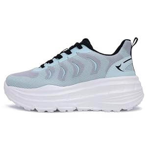Womens Fashion Platform Sneakers Comfortable Chunky Walking Shoes Lightweight Gogging Shoes for Work Workout Sport Gym