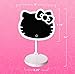 Impressions Vanity Hello Kitty Tabletop Mount LED Cordless Makeup Mirror with 360 Degree Rotation, Touch Sensor Desk Mirror with Light Strip and Adjustable Brightness