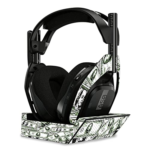 Image of MightySkins Carbon Fiber Skin Compatible with Astro A50 Wireless Headphones + Base Station (Gen 4) - Phat Cash | Protective, Durable Textured Carbon Fiber Finish | Easy to Apply | Made in The USA