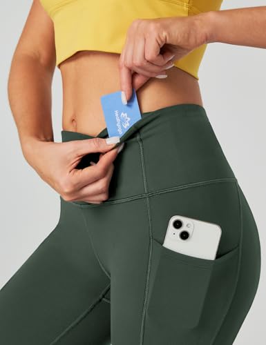 Image of Heathyoga Yoga Pants with Pockets Extra Soft Leggings with Pockets for Women Non See-Through High Waist Workout Leggings