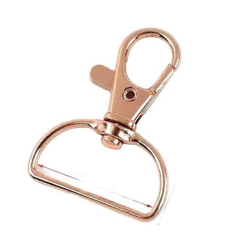 ���u�X�^�[�o�b�N���o�b�O�X�g���b�v,�J���r�i�t�b�N�t���X�C�x���N���X�v,20mm, 25mm, 10-100p 10Pcs/RoseGold-25mm