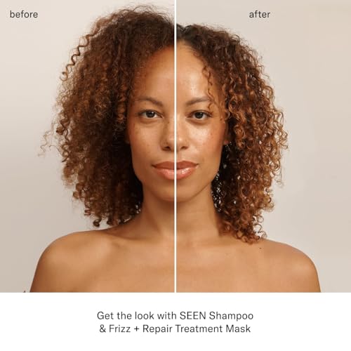 SEEN Frizz + Repair Treatment Mask - Fragrance Free - Fights Frizz, Repairs Damage for Stronger, Smoother, Healthier-Looking Hair - Safe for Sensitive Skin - Image 6