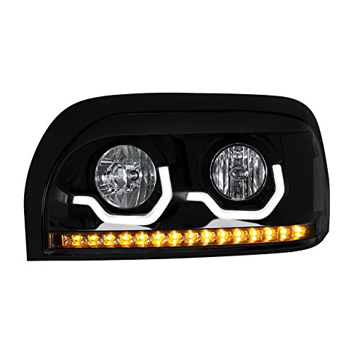 Blackout Freightliner Century Projection Headlights Driver and Passenger