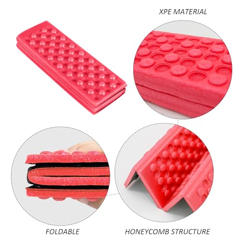 HDGSAFD Cojín plegable de 2 piezas, para exteriores, resistente a la intemperie, impermeable, para exteriores, para senderismo, camping, para viajes - imagen 3