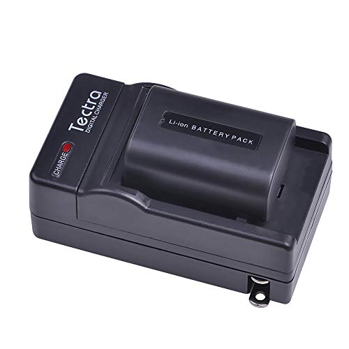 Tectra 2Packs Np-Fv50 Battery + Charger Kits For Sony Np-Fv30 Np-Fv40 Np-Fv50 Np-Fv70 Np-Fv100 & Sony Handycam Hdr-Cx380 430V 900 580V 760V Hdr-Pj540 650V Hdr-Pv710V 790V 810 Hdr-Td30V Fdr-Ax100 Dcr-S #TOP3
