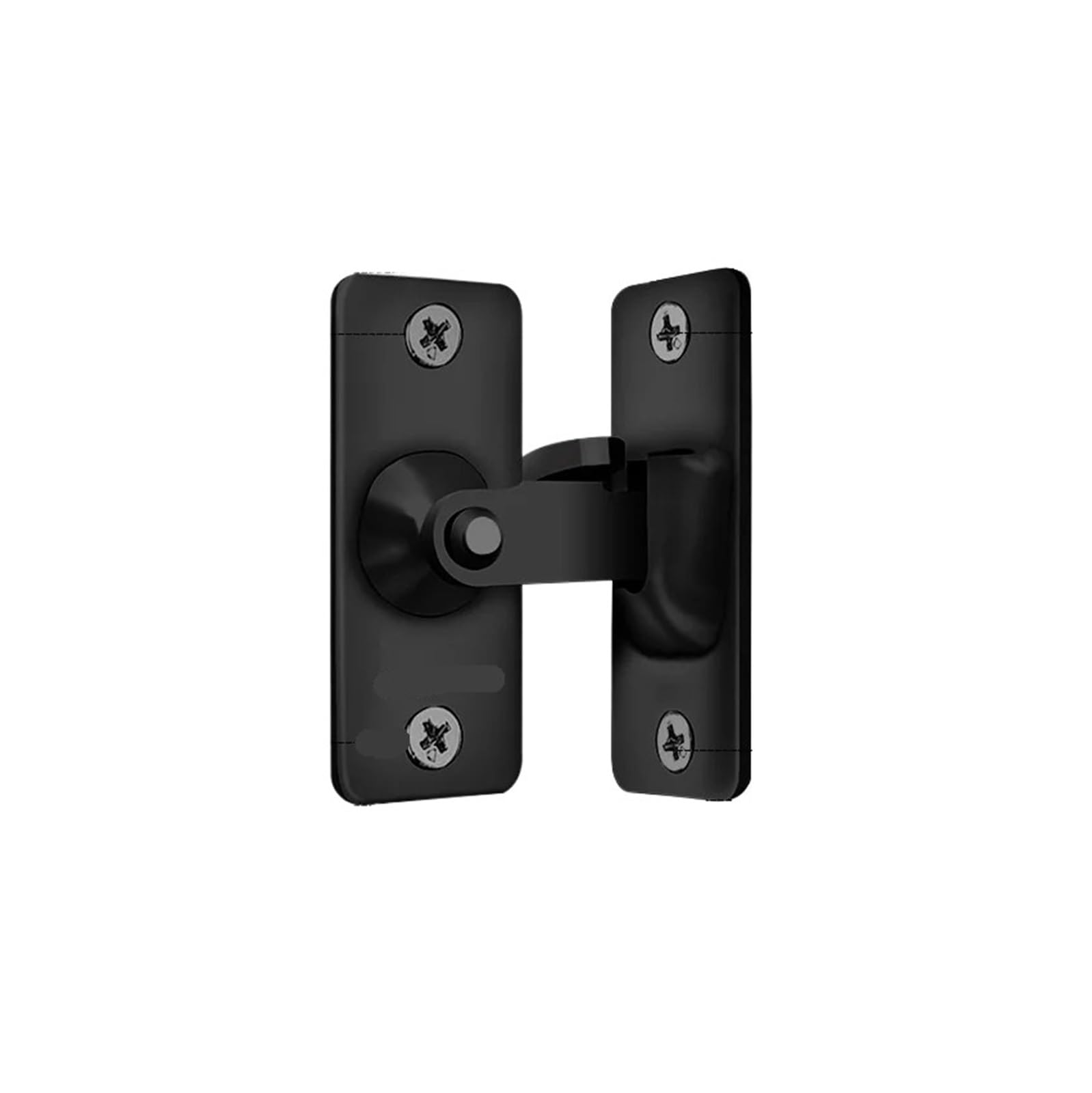 Dqzrtueca Black Hasp And Staple, Stainless Steel 90 Degree Door Padlock Hasp Latch, Multicolor(Black)