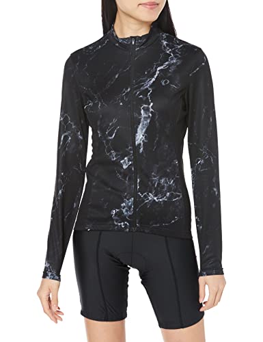 [パールイズミ] サイクルジャージ UV プリント ロングスリーブ ジャージ レディース ブラック XL