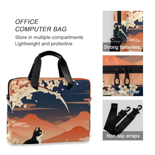 Bolso bandolera para laptop 15.6 pulgadas con asa y correa miniatura 6