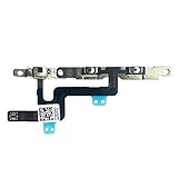 Johncase New OEM Original Volume Control Mute Button Connector Flex Cable Replacement Repair part with Bracket Pre-installed for iPhone 6 4.7