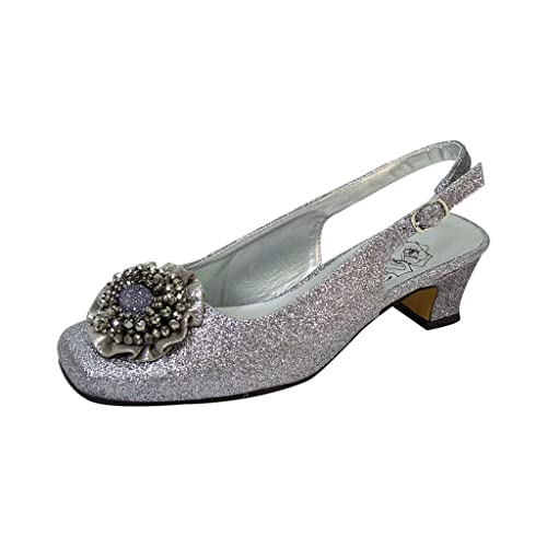 Floral Dara Women Wide Width Dress Slingback Shoes