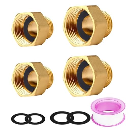 4PCS Reduzierstück 3/8 Auf 1/2 TREABEAR, Adapter 3/4 Zoll Auf 1/2 Zoll, Reduziernippel 1/2 Zoll Auf 3/8 Zoll, Reduzierstück g1/2" Auf g3/4" Aus Messing für Heizungsventil Waschmaschinenanschluss