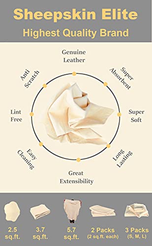 SHEEPSKIN ELITE 3.7-4.2 sq ft Chamois