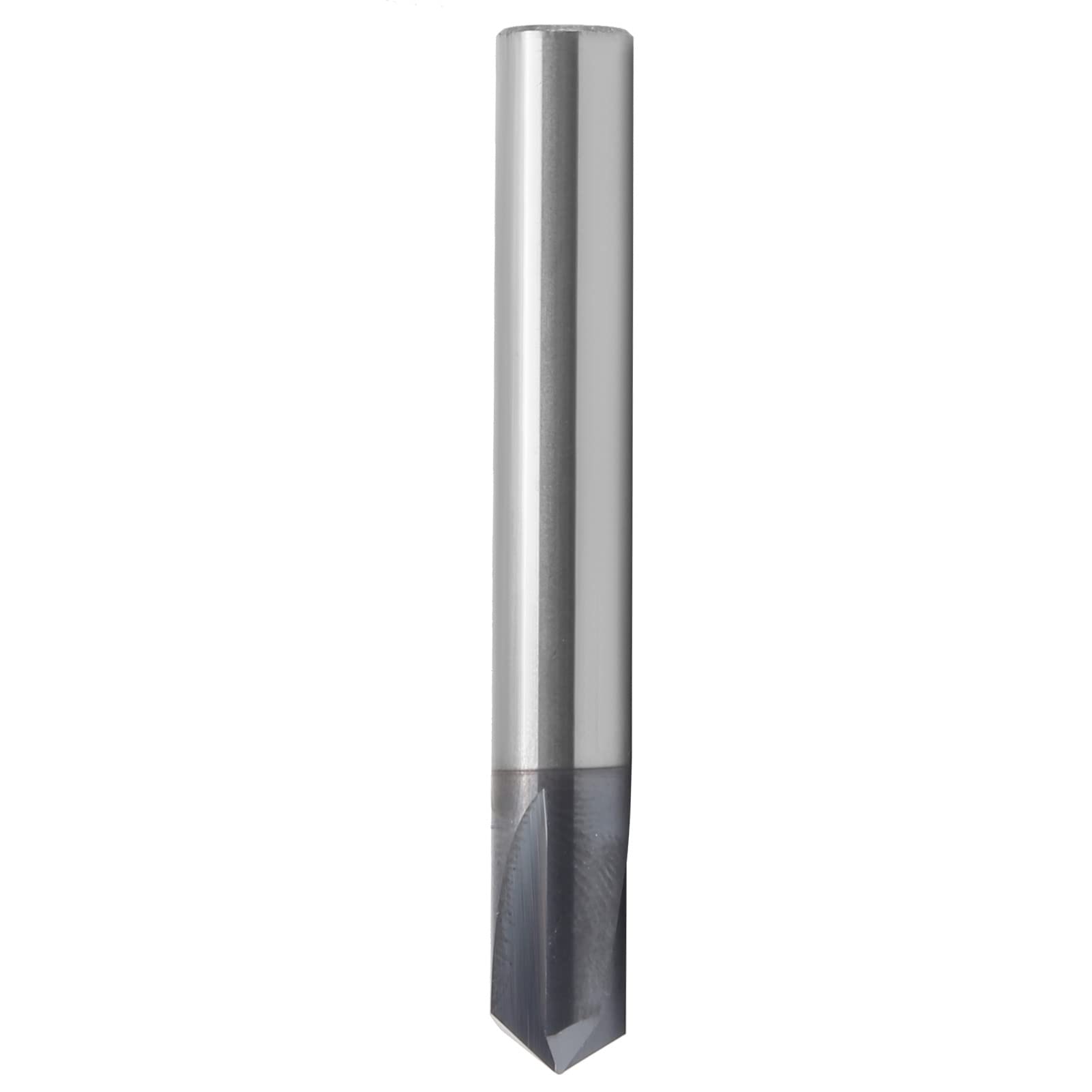 Ejoyous Wiertło z 3 Rowkami do Fazowania ze Stali Wolframowej Frez do Fazowania 120 Stopni 6 Stylów Jednoczęściowa Konstrukcja Frezowania CNC Grawerowanie Aluminium Użytkownicy Miedzi (D8*120°*60L)