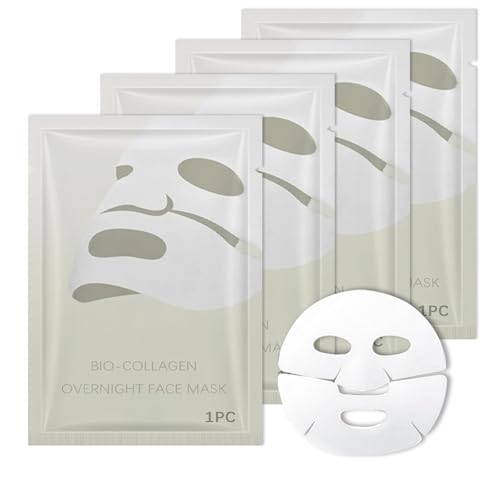 Shefave Kollagen Maske Overnight, Deep Hydration Mask Kollagen Maske, Intensive Feuchtigkeitszufuhr, Gesichtsmaske Frauen, Verbessert die Elastizität, Anti-aging Face Mask, Reduziert Feine Linien