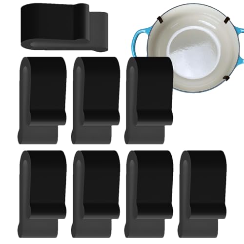 Clips protectores flexibles para tapa de horno – 8 clips de repuesto para proteger ollas y ollas