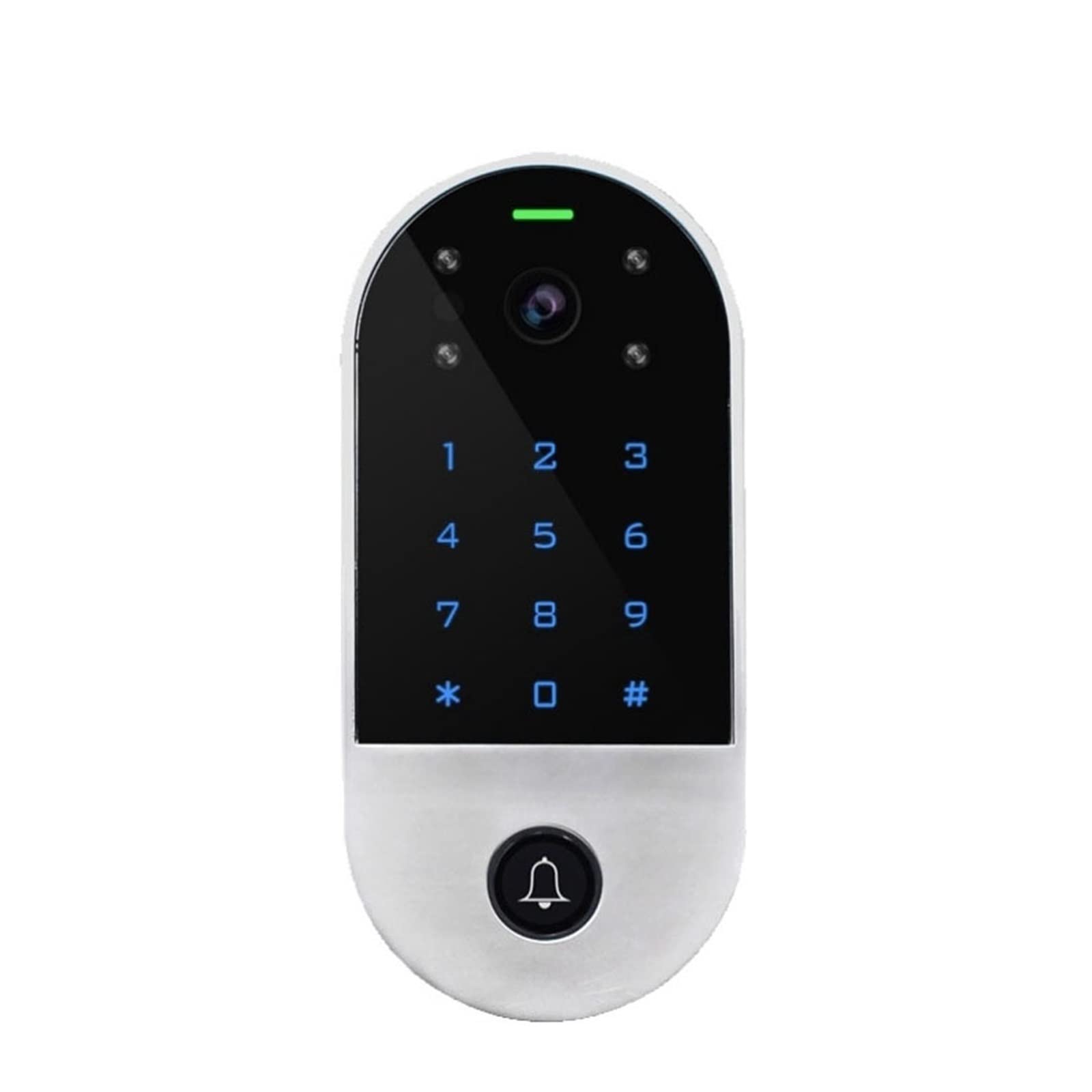 Videoportero con cámara de alta definición, Videoportero sistema de Control de acceso Tuya WIFI puerta Peep cámara intercomunicador for puerta de casa Control remoto Audio claro, Fácil de instalar