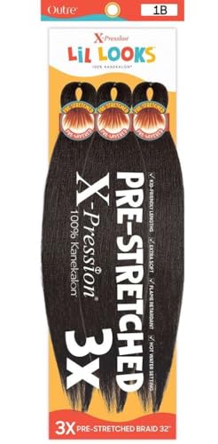 Outre X-Pression - Lil Looks - Pre Stretched Calming Braid 32 3X (1 Pack M4/27/30)