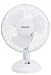 Kaspar Ventilator Tischventilator 23 cm 21 W Schreibtisch weiß mit 3 Windgeschwindigkeiten Oszillationsfunktion Schwenkfunktion 21 W 23 cm Durchmesser Weiß