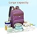 BILLITON MASHI Diaper Bag Backpack, Large Baby Nappy Bags with Portable Changing Pad for Boys and GirlsMultifunction Travel Baby Bag for Moms Dads, Shower Gifts Waterproof and Stylish，Purple