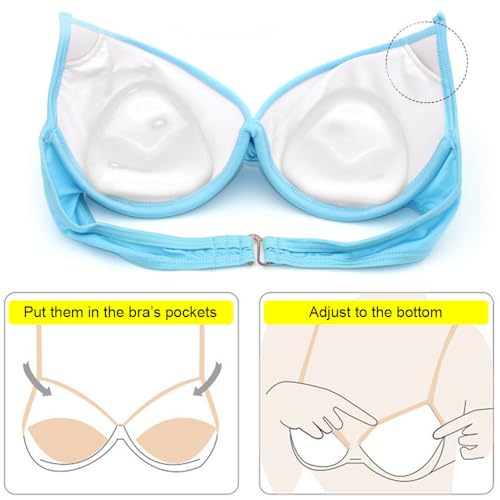 Bra Inserts Push Up Silicone Bra Pads Swimsuit Breast Lift Waterproof Padding Breast Cup Enhancer for Women4