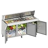Bluelinecool 72' W Commercial Refrigerator Sandwich Salad...