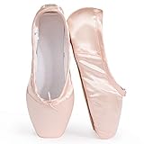 Skyrocket Mujeres y Niñas Satén Pointe Zapatos Puntas de b