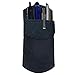 Durable Leather Pocket Protector/Pencil Pouch/Office & Work Essentials Pen Holder Handmade by Hide & Drink :: Slate Blue