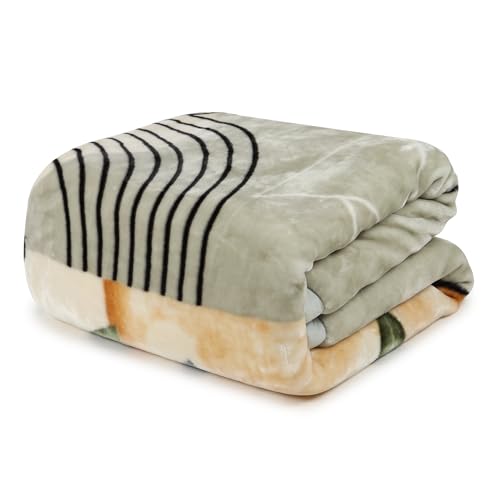 Image of Signature Special Limited Edition Super Soft Double Layered Blanket - 1100 GSM Winter Luxury - Reversible, Ultra Warm & Plush - King & Single Bed (Modern Serinity, Double)