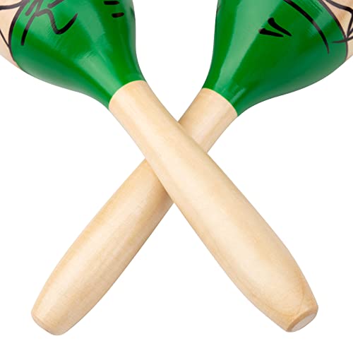 Maracas, Muscab 10 Inch Wood Sand Hammer Maracas Shakers Rattles Musical Instrument Latin Hand Percussion For Party/Game Playing, Set Of 2 #TOP4