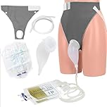 Urine Bags for Men, Reusable Male Urine Bag Set, with 2 Urine Catheter Bags, Wearable Urinal for Convenient Urine Collection and Prevention of Urinary Incontinence - 1000ML and 2000ML (Male)