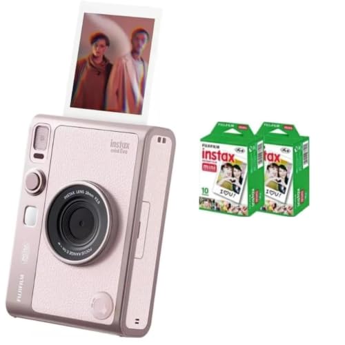 Image of Fujifilm Instax Mini EVO Instant Camera (Pink + Extra Film (20 Sheets))