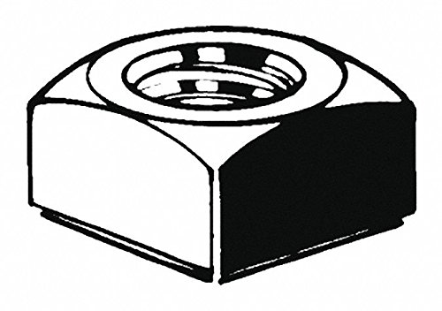 M4-3.20 Low Carbon Steel Zinc Plated Finish Square Nut - Regular, 100 pk. (3 Pieces)