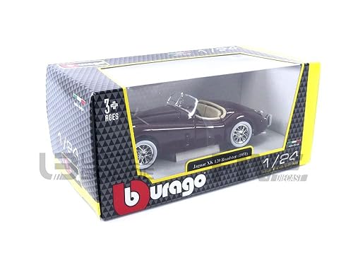 Jaguar XK 120 Convertible 1:24 Bburago miniatura 6