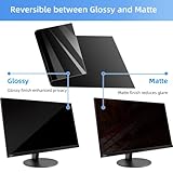 Mamol 24 Inch Computer Privacy Screen Filter for 16:9 Aspect Ratio Widescreen Monitor - Removable Computer Screen Privacy Shield and Anti Glare Blue Light Filter, Anti-Scratch Screen Protective Film - Image 6