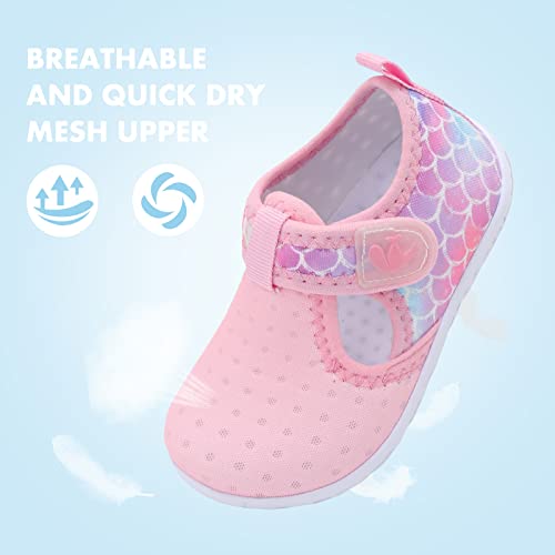 Image of FEETCITY Baby Boys Girls Water Sport Shoes Barefoot Kids Aqua Socks Quick-Dry Beach Swim Pool Shoes
