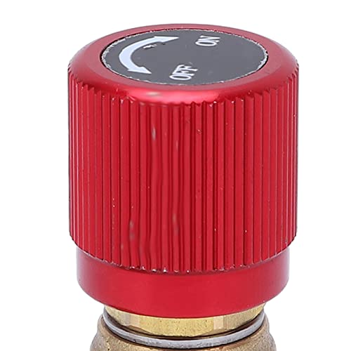 Válvula de seguridad para carga de refrigerante líquido para R22, R410A, R134A, R404A, rosca macho 1/4 pulgada y hembra 5/16 pulgada miniatura 2