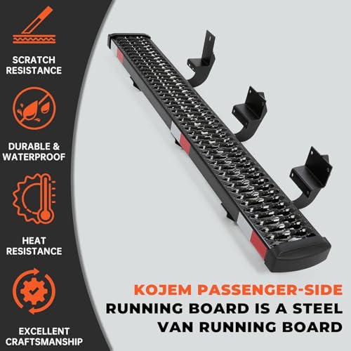 Estribo lateral compatible con Ford Transit 2015-2025 lado pasajero miniatura 4